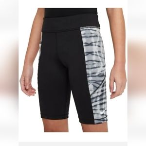 Nike Girl's Training Trophy Bike Shorts Girls Tie Dye DA1369-010 Youth Large
